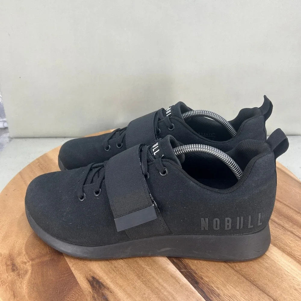 NOBULL Lifter Black Canvas Trainer Mid-Strap Mens Size 12 Training Shoes